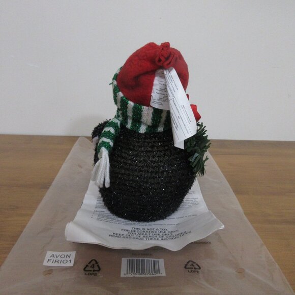 Avon Light Up Pal Penguin Green Wreath Color Changing Winter Decor Battery Oper - Picture 3 of 8